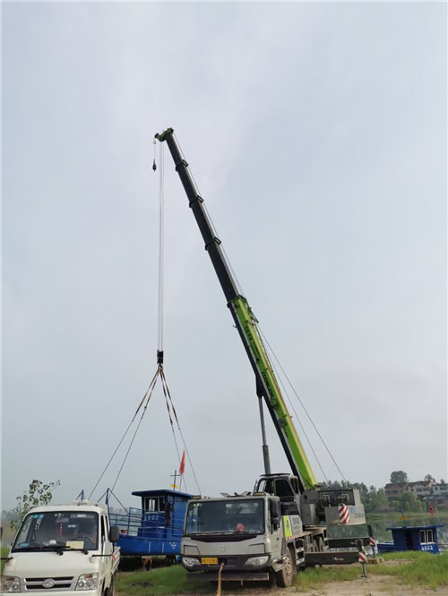 浑源县桥梁建设吊装案例